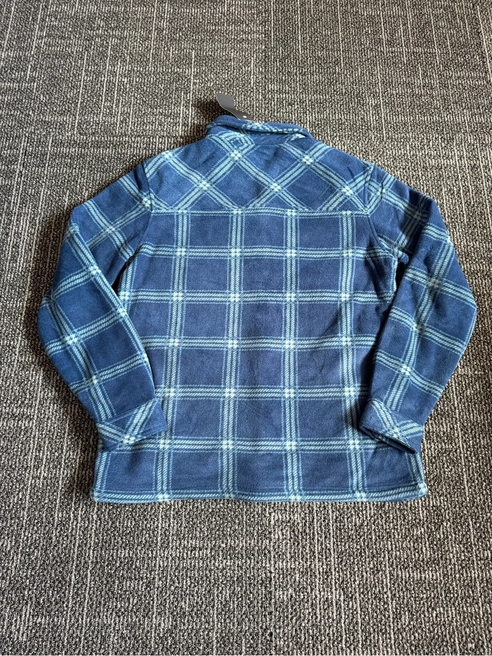 Hurley Polar Fleece Bonded Snap Up Jacket Shacket Men’s Size Small Blue NWT